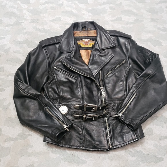 Harley-Davidson Jackets & Blazers - Harley-Davidson Black Leather Jacket